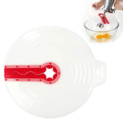 Spritzschutz für Handmixer, Silikon, 340 mm, transparent