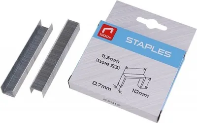 Zdjęcie produktu dla zszywki typ 53 10mm 1000szt/pudełko do zszywacza