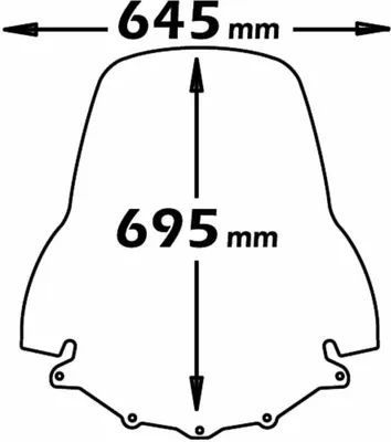 Zdjęcie produktu dla ISOTTA wysoka szyba przednia 695x645mm do YAMAHA