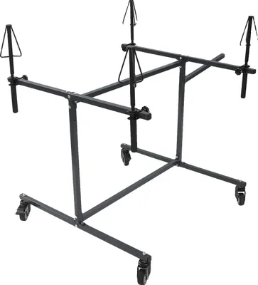 Image de Support de réparation automobile, capacité de charge de 100 kg, hauteur de cône réglable de 15 cm, hauteur totale de 80 cm, matériau : acier galvanisé, 4 roues universelles