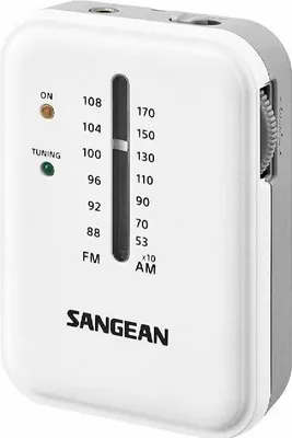 Productafbeelding van Sangean SR-32, draagbaar, AM, FM, 87,5 - 108 MHz, 522 - 1710 kHz, 8 ohm, grijs, wit