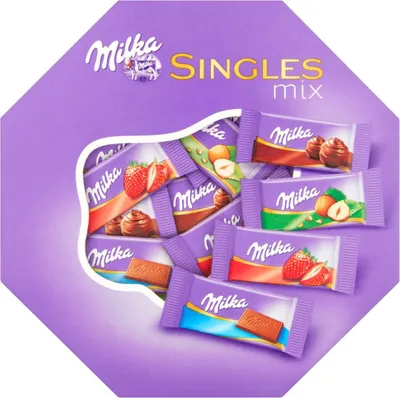 Immagine prodotto di Milka Singles Mix - Assortimento di cioccolatini al latte 138 g