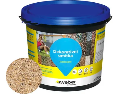 Obrázek produktu pro Omítka WEBER.PAS marmolit MAR1 G03 jemnozrnná 20 kg