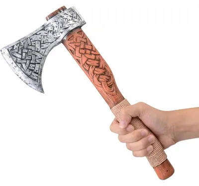 Zdjęcie produktu dla Topór wikingów z pianki 35,6 cm srebrny kostium na Halloween cosplay