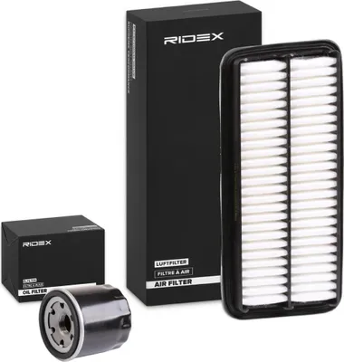 Produktbild von RIDEX Filterset Inspektionspaket Filtersatz für VW Transporter IV Bus (70B, 70C, 7DB, 7DK, 70J, 70K, 7DC, 7DJ) für BMW 5 Limousine (E60) für NISSAN