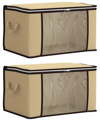 Imagen del producto de vidaXL: Caja de almacenamiento con ventana lateral transparente, 2 unidades, 33,6 litros