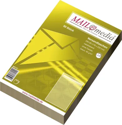 Zdjęcie produktu dla mayer-network 30002476 Koperty z recyklingu - B5, bez okienka, gumowane, 90 g/m², brązowe, 50 szt