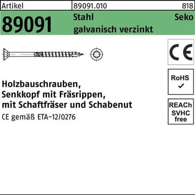 Produktbild von Reyher  Holzbauschrauben 10x320-T40 vz (25 Stück)