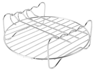 Produktbild von Doppelschicht Edelstahl Grillrost für Heißluftfritteusen – Zubehör für Grill und Backofen