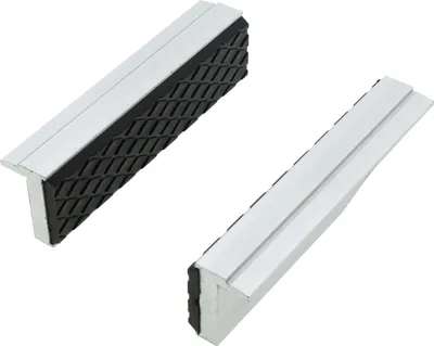Produktbild von 2 x Magnetische Schraubstock Schutzbacken 100mm gummiert