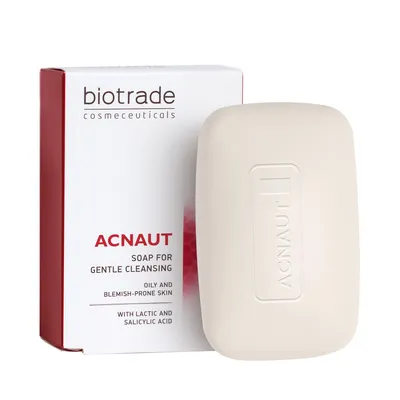 Obrázok produktu pre Biotrade Acnaut mydl s kyselinou salicylovou na vemi mastn a aknznu ple