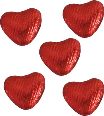 Produktbild von 200er SET Choco-Herzchen rot, lose 5 g / Schokolade Herz / Valentinstag / Muttertag