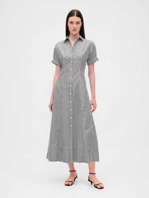 Produktbild von GAP Hemdblusenkleid aus Popeline, Midikleid L