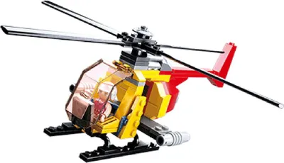 Zdjęcie produktu dla Sluban SL95528 Zestaw klocków do zabawy w helikopter z 101 elementami