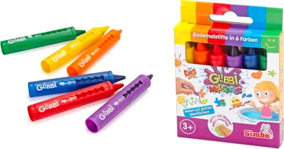 Produktbild von Simba Dickie Vertriebs GmbH Glibbi Malspaß, 6 Stifte