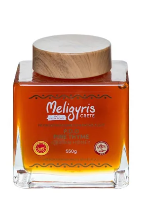 Zdjęcie produktu dla Meligyris Miód 550 g z Krety Sosna-tymianek P.D.O. Naturalny