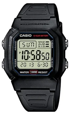 Obrázok produktu pre Casio W-800H-1AVES, Vodeodolný, Elektronický