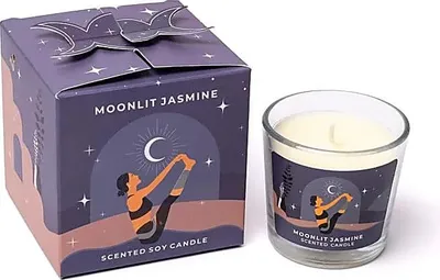 Zdjęcie produktu dla Świeca woskowa Moonshine Yoga Moonlit Jasmine - opakowanie 4 szt. - 60g