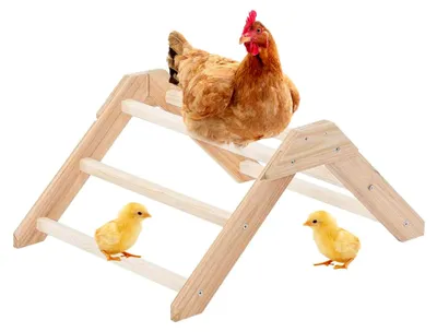 Produktbild von Hühnerstange für den Stall, Holz Hühner Sitzstange - Multifunktionaler Ständer für Kleintierkäfige