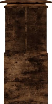 vidaXL Biurko narożne dąb wędzony 200x50x76 cm materiał drewnopochodny