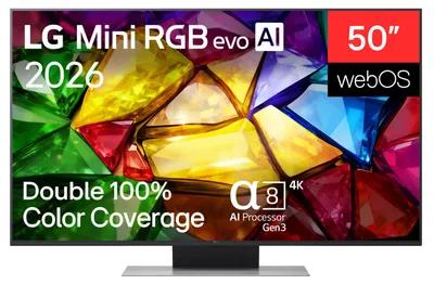 Produktbild von LG Mini RGB 50MRGB88B9B, 127 cm (50"), 3840 x 2160 Pixel, Mini RGB, Smart-TV, WLAN, Schwarz