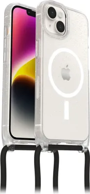 Produktbild von OtterBox React Necklace MagSafe iPhone 16e/14 Stardust - clear