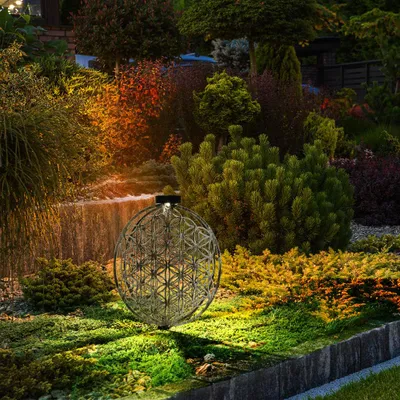 Produktbild von LED Solarleuchte, Erdspieß, silber, H 51 cm