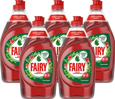 Produktbild von Fairy Spülmittel Ultra Konzentrat Granatapfel 450ml - Gegen Fett (5er Pack)