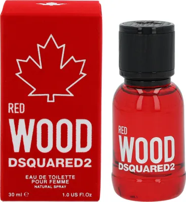 Produktbild von Dsquared2 Red Wood, Frauen, 30 ml, Nicht nachfüllbare Flasche, Cranberry, Rosa Pfeffer, Litschibaum, Magnolien, Rose, Bernstein, Zedernholz, Moschus