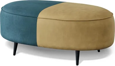 Productafbeelding van Design Hocker Oval Chesterfield Pouf Fußhocker Möbel Polsterhocker Sitzhocker