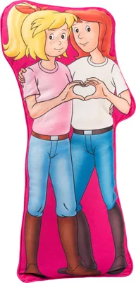 Produktbild von Bibi & Tina Kissen - BFF Best friends forever Dekokissen Zierkissen Kopfkissen 50 x 20 cm