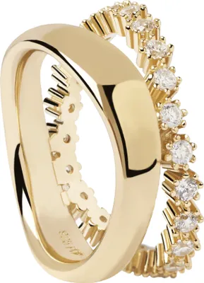 Produktbild von PDPAOLA Ring MOTION Sterlingsilber gold