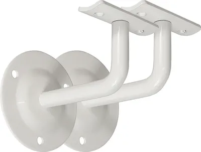 Produktbild von Handlaufhalter Set 2 Stück HLH 1103 Weiss gewölbte Auflage Handlaufträger
