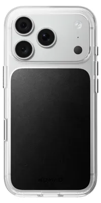 Produktbild von Nomad, MagSafe Hülle für iPhone 18 Pro / 17 Pro aus Clear Horween Leder, Schwarz