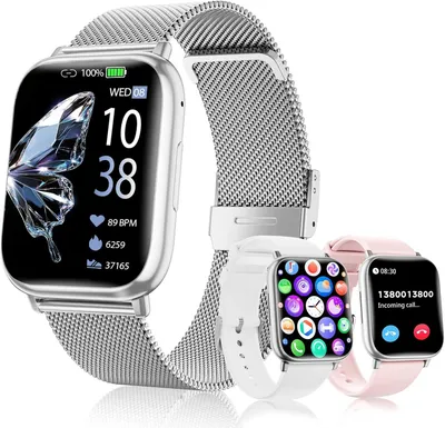 Produktbild von Smartwatch 1.83" HD Voll Touchscreen Uhr mit Telefonfunktion Fitness Tracker 120+ Sportmodi Herzfrequenz SpO2 Blutdruckmessung IP68 Schlafmonitor