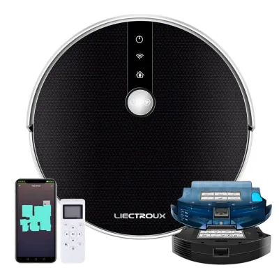 Produktbild von LIECTROUX C30B Automatischer Staubsauger Saugroboter Kehrroboter Nass-Trocken-Staubsauger dynamische Navigation APP-Fernbedienung Sprachsteuerung Kompatibel mit Alexa Google Assistant