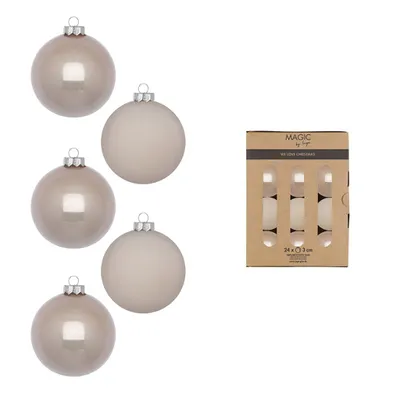 Produktbild von Weihnachtskugeln Glas 3cm 24 Stück - Fine Alabaster