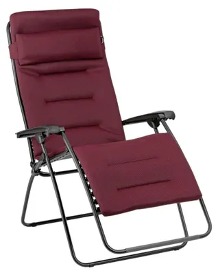 Produktbild von Relaxsessel Lafuma RSX Clip XL Air Comfort bordeaux mit Liegefläche aus robustem Textilgewebe, pulverbeschichtetem Stahl