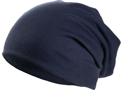 Produktbild von Leichte Beanie Mütze 2-lagig gestrickt dehnbar Einheitsgröße Kopfumfang 56-61 cm Länge 30 cm 15 Farben