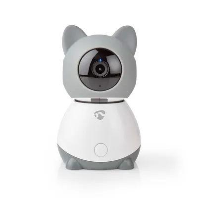 Produktbild von Nedis SmartLife Innenkamera - Full HD 1080p - Pan tilt - Cloud Storage (optional) / microSD (not enthalten) - Nachtsicht - Grau / Weiss
