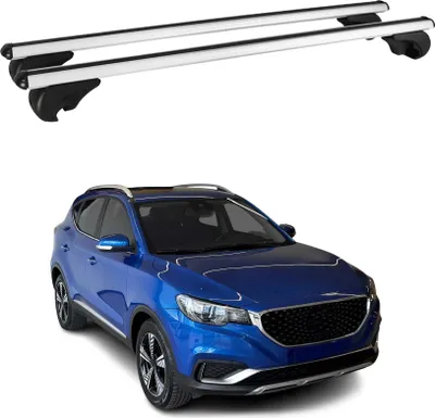 Image de Barres de toit Transversales pour MG ZS 2018-2024 Aluminium Argent