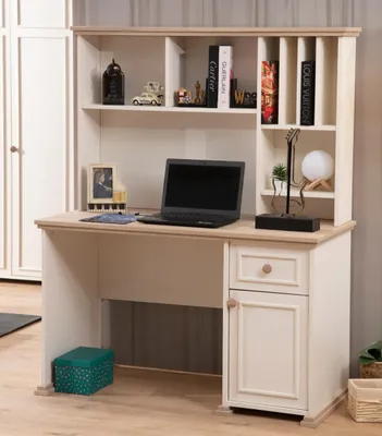 Produktbild von Beiger Schreibtisch Designer Jugendzimmer Tische Holz Kinderzimmer Möbel