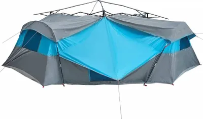 Obrázek produktu pro vidaXL Vnitřní stan se střechou a úložným prostorem, modrý, 520 x 520 x 190 cm, taft