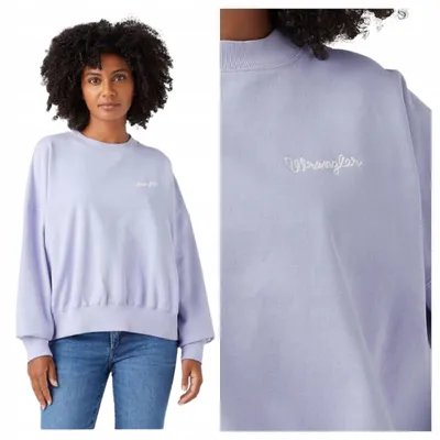 Immagine prodotto di Wrangler | Felpa da donna, colore lilla, cotone, taglia XL