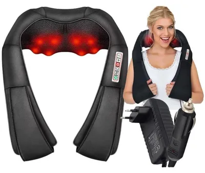 Produktbild von Nackenmassagegerät Shiatsu mit Wärmefunktion für Nacken Rücken Massage