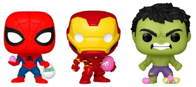 Immagine prodotto di Marvel Spider-Man, Hulk, Iron Man Pocket POP Blister Figures