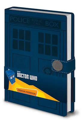 Obrázok produktu pre Kvalitný zápisník formátu A5 s motívom Doctor Who