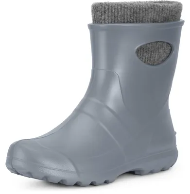 Produktbild von Ladeheid Damen federleichte Eva Thermo Gummistiefel gefüttert LA-750 (Silber, 36 EU)