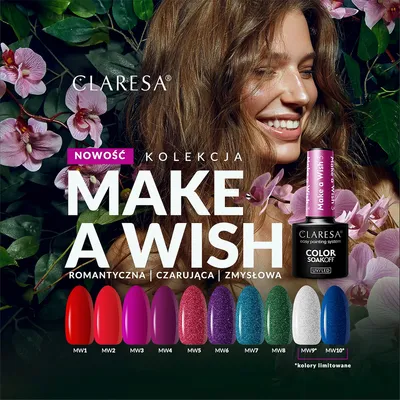Zdjęcie produktu dla CLARESA Lakier hybrydowy Make a wish 8 -5g