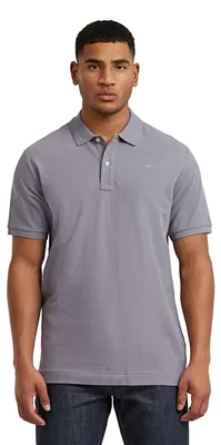 Productafbeelding van G-STAR Raw C.V. Heren Dunda Overdyed Slim Polo, Grijs, Maat S